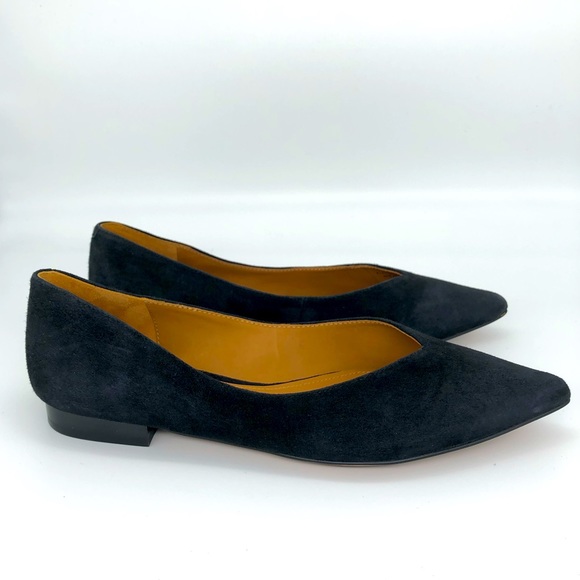& Other Stories/NWOT Women’s Suede Very Low Heel Pointed Flats in Black 6.5 - Picture 6 of 10